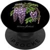 The Botany Bureau Glicine giapponese pianta illustrazione glicine floribunda PopSockets PopGrip Adesivo