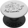 Inspired In The Bible Cinque pagnotte due pesci | John 6 Fede Tattoo Christian PopSockets PopGrip Adesivo