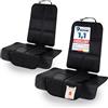 LIONSTRONG - coprisedile auto per seggiolino bimbo - Protezione EXTRA - protettore di sedili auto - compatibile ISOFIX - Nero 2 pezzi