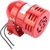 Risegun Allarme motore--MS-190 220V 120DB Mini allarme motore in metallo rosso Protezione elettrica suono industriale contro il furto