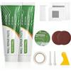 Grpoche Kit Crema Riparatrice per Pareti, 2x 250g Stucco per Muro, 1x 200g Stucco per Riparazioni Murali, 1x Nastro Autoadesivo, Efficacemente Riparare Graffi da Parete, Fori per Unghie, Crepe, Graffiti