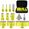 SANLEETEK Punte per Trapano Diamantate - 12pezzi (6/6/8/20/25/35/50/68/110mm+20mm Fresa Punta Trapano+50mm Punta Smusso+Adattatore) Seghettato Ceramica Porcellana Marmo Granito M14 Filettatura