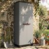 Dmora Armadio Alto Stilo, 3 Ripiani Regolabili, Grigio Scuro, 68x39x173 H Cm