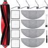 Fixbetter Accessori impostati per Roborock Q10 X5/Q10 X5+ aspirapolvere robot, pezzi di ricambio contengono 1 pennello principale, 4 filtri HEPA, 4 salviette, 4 spazzole laterali, 1 cacciavite, 1 spazzola