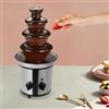 DCSYOG Fontana di cioccolato a 4 livelli, 170 W, in acciaio inox, 1,8 l, set per fonduta di cioccolato, per feste, matrimoni e compleanni