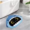PANYI Tappeto Bagno Antiscivolo Simpatico Squalo Gatto Nero Tappeto Doccia Assorbente Morbido e Antiscivolo 50 * 60 cm Adatto per Bagno Vasca da Bagno Ingresso,Zerbino (Spessore Imitazione Cashmere)