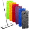 AgagaQx Panni Mocio Ricambio Altamente Assorbente, 6 Pezzi Ricambio Mocio Microfibra per Pavimenti, Panni Lavabili per Mop da Infilare, Straccio Lavapavimenti Resistente per Scopa Uso Umido e Secco