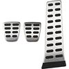 Zcera Copripedale Per Auto Per Hyundai Per Sonata Per Santa Fe Per Tucson Per IX35 Per I40 Per Elantra Pedali Copripedali Copri Pedali Auto(3Pcs MT)