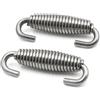 A ABSOPRO Molle per Tubo di Scarico Moto Girevoli in Acciaio Inossidabile Tono Argento (Set di 2)