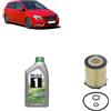 Generico Kit filtro olio + 6L olio Mobil 5W30 per Classe B W246/W242 benzina B160 B180 B200 B220 B250 (2011-2018)
