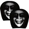Generic Set di coprisedili per poggiatesta auto, con viso fantasma di Halloween, per veicoli per donne e uomini, per tutti i giorni, taxi, famiglia, camion