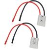 CESFONJER Connettore Batteria, 50A 600 V Connettore per Batteria Connessione Rapida, Spina a sgancio rapido, con 10 AWG O-Ring Cavo di prolunga (2 PCS)