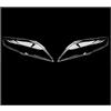Generico Copertura Per Fari Auto Faro dell'auto in vetro per Ford per Mondeo 2007-2012 Paralume ricambio Copriobiettivo trasparente Copri plastica Faro Anteriore(sinistra e destra)