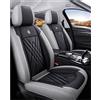 Generic Copri Sedili Per Auto Universale Per Nissan Qashqai e-Power (J12) 2022-2024 2025 2026, PU In Pelle, Impermeabile, Traspirante, Airbag Compatibile，Inodore(Grey-black)