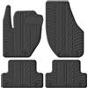 Gledring Tappetini in Gomma Compatibile con Volvo V40 2012- (Profilo T 4-Parti + Clip di Montaggio)