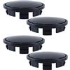 Gutol 4 coprimozzi per VW, neri, coprimozzi ruota, opachi 3B7601171 Coprimozzo, nero 65 mm