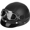 Estink Casco Jet Visiera UV400 54-60cm Nero