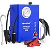 MR CARTOOL Macchina del Fumo EVAP con Indicatore di Pressione e Pompa ad Aria Incorporata, Rilevatore di Perdite del Sistema Carburante Auto, Diagnostico per Perdite con Calibro dell'olio di Prova