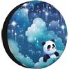 Mexpekil Copertura per ruota di scorta Galaxy Ombre Clound Panda Copertura per ruota di scorta per auto 16 pollici impermeabile copriruota per camper Jeep Suv Camper Veicoli antipolvere Protezioni per