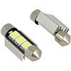 CARALL 24V Lampada Led Siluro Canbus T11 C5W 36mm 3 SMD 5050 Colore Giallo Arancione Per Camion Bus Barca Con Dissipatore Alluminio