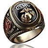 Generic Anello commemorativo militare per il 250° anniversario del Corpo dei Marines, unisex, da collezione, soldato in pensione, Adjustable, Metallo, 0