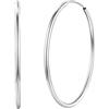 Silvora Orecchini Grandi Argento S925 Dimensioni Diverse 20mm 30mm 50mm 70mm Superficie Liscia Tubo Cavo Non Tirano le Orecchie Orecchini Oro Nero per Rgazze Regalo Compleanno