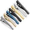Wynameleri Set di fermacravatta e fermacravatta per Halloween, da uomo, per camicie, accessori, 7 Marineblaue u. Goldene Tieclips, rame, rame.