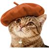 Generisch Cappello da basco per cani | Berretto regolabile per animali domestici, cappello Fedora | per feste, travestimento in costume, carnevale, teatro, palcoscenico, festival, feste di famiglia