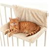 Qnbonrich Letto per gatti per riscaldatori, lettino riscaldante per gatti con morbido rivestimento in peluche, amaca riscaldante, morbido lettino riscaldante per gatti, per tutti i termosifoni (beige)