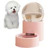Ceprznvey Mangiatoia automatica per animali domestici, e dispenser d'acqua per cani, 1000 ml, materiale PE di grande capacità, colori rosa/blu/beige, 26 x 16 x 14 cm e abbeveratoio 27 x 19 x 16 cm, per