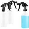 COM-FOUR® 3 flaconi spray - spruzzatore a pompa resistente agli agenti chimici con filettatura 28/400 per casa, giardino, officina - flacone spray con ugello regolabile - 500 ml (EPDM)