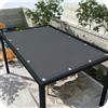 IKDZCM Vela Ombreggiante Impermeabile 5X5M Rettangolare Tenda da Sole per Esterno Telo Parasole con Fune e Occhiellato Protezione UV Tenda a Vela per Giardino Balcone Terrazz - Grigio scuro