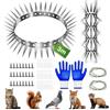 JVHLOV Dissuasore per Piccioni e Martore 300 cm in Acciaio Inox, Punte Anti Animali con Accessori, Protezione Tagliabile per Grondaia, Albero, Tetto, Giardino e Balcone