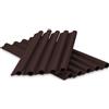 COVER IT Clip di Fissaggio per Recinzione PVC Esterno Marrone, 20 Pezzi