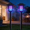 Generic Solar Powered Mosquito Zapper & Garden Stake Light, Smart Solar Dual-Mode Garden Zapper, Waterproof SolarFly ZapperOutdoor, Mosquito Repellent Lamp for Backyard, Patio (Square,2pcs)