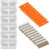 Flintronic 20pz Lame di Ricambio per Raschietti, in Plastica+Acciaio Inox