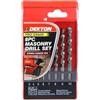 Dekton Set di 8 punte professionali per muratura, 2-10 mm, include custodia resistente, punta in carburo, include trapano in 8 misure, punte resistenti con punta in carburo per cemento, mattoni,
