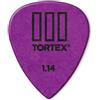 Jim Dunlop Dunlop Tortex T3, plettri a punta affilata per chitarra Confezione da 12 1.14 mm