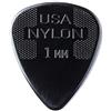 Jim Dunlop 44P1.0 Plettri in Nylon Standard, Spessore da 1 mm, 12 Pezzi, Nero
