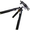 Generico Compatibile con mini treppiede in alluminio | Testa a sfera, gambe a ragno, carico di 5 kg, supporto portatile(Black)