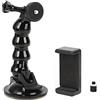 Mtlavishness Mtlavishishishish Abs Black Motion Camera Snakelike Flexible Ashing Tappone Fissed Montaggio fisso con clip per telefono cellulare per Fimi