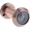 CYDZSRA Spioncino per porta resistente con lunghezza, Rame rosso, 44x26x22mm