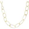 DelPia, Collana Unisex Catena Tecnica Brevettata 2begold 1/10 Oro 18kt e Anima Argento Sterling 925 con Maglie Grandi (45cm)