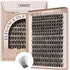 LASHVIEW Extension per ciglia, 196 pezzi, ciglia finte, ciglia finte con Silk Plush Soft Fluffy, fai da te Cluster Eyelash at Home Style (mix 10-16 mm)