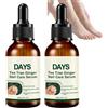 PETSBURG Ginger & Tea Tree Nail Care Serum, Nourishing Cuticle Oil for Fingernails & Toenails, Strengthening Nail Care Liquid to Help Improve the Appearance (2pcs)