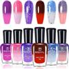MrCuvaryas Set di 6 colori che cambiano colore, smalto per unghie per donne, ragazze, manicure a casa, controllo della temperatura, senza lampada UV (colorato C)