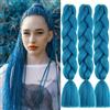 jooceebaby Blu Mare Extension Per Treccine Africane 24 Kanekalon Treccia Capelli Ombre Jumbo Extension Capelli Fibra Sintetica Treccia Di Scatola Crochet Twist Intrecciare