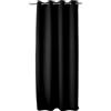 ED ENJOY HOME Tenda antincendio oscurante con occhielli, nero, 140 x 260 cm, categoria ignifuga M1, 100% poliestere, collezione fiamma