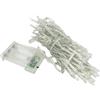 Glowster Ghirlanda di luci LED piatte a batteria 3AA, 10 m, colore bianco freddo, ideale per feste e decorazioni per interni ed esterni