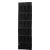 Amazon Basics Organizer da appendere alla porta, con 24 tasche, colore nero, 47 x 6.3 x 165 cm